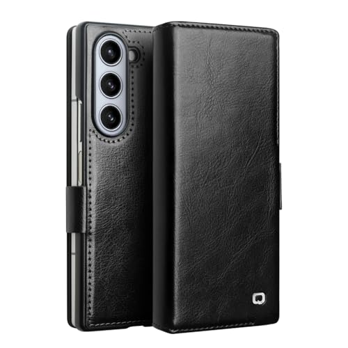 Étui en cuir véritable pour Samsung Fold 5 QIALINO de luxe
