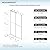 Woodbridge 56-60" W x 80" H Frameless Double Sliding Soft-Close Shower Door,3/8(10mm) Tempered Glass with Explosion Proof Film in Brushed Nickel Finish