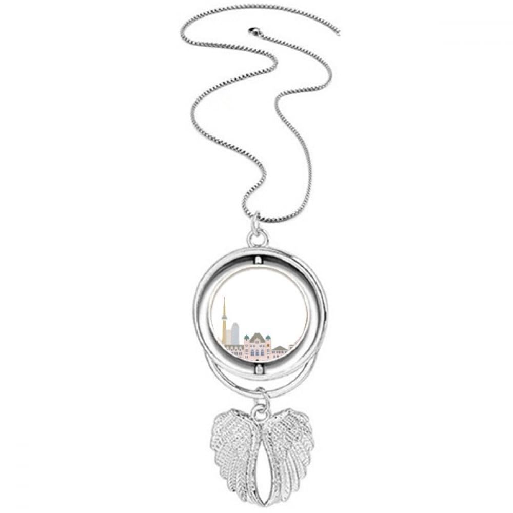 Collier ailes d'ange pendentif aquarelle Canada idée cadeau