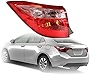 munirater 1-Pack Rear Left Tail Light Brake Lamp Assembly Replacement for 2017-2019 Toyota Corolla Outer Driver Side 8156002B00 TO2804130