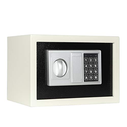Lovndi Securitay Lock Box with Keypad, 0.33 Cubic Feet Digital Steel Safe Box