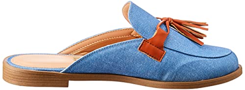 Mule Fechada Multicolorido My Shoes, Jeans/Canga, 36