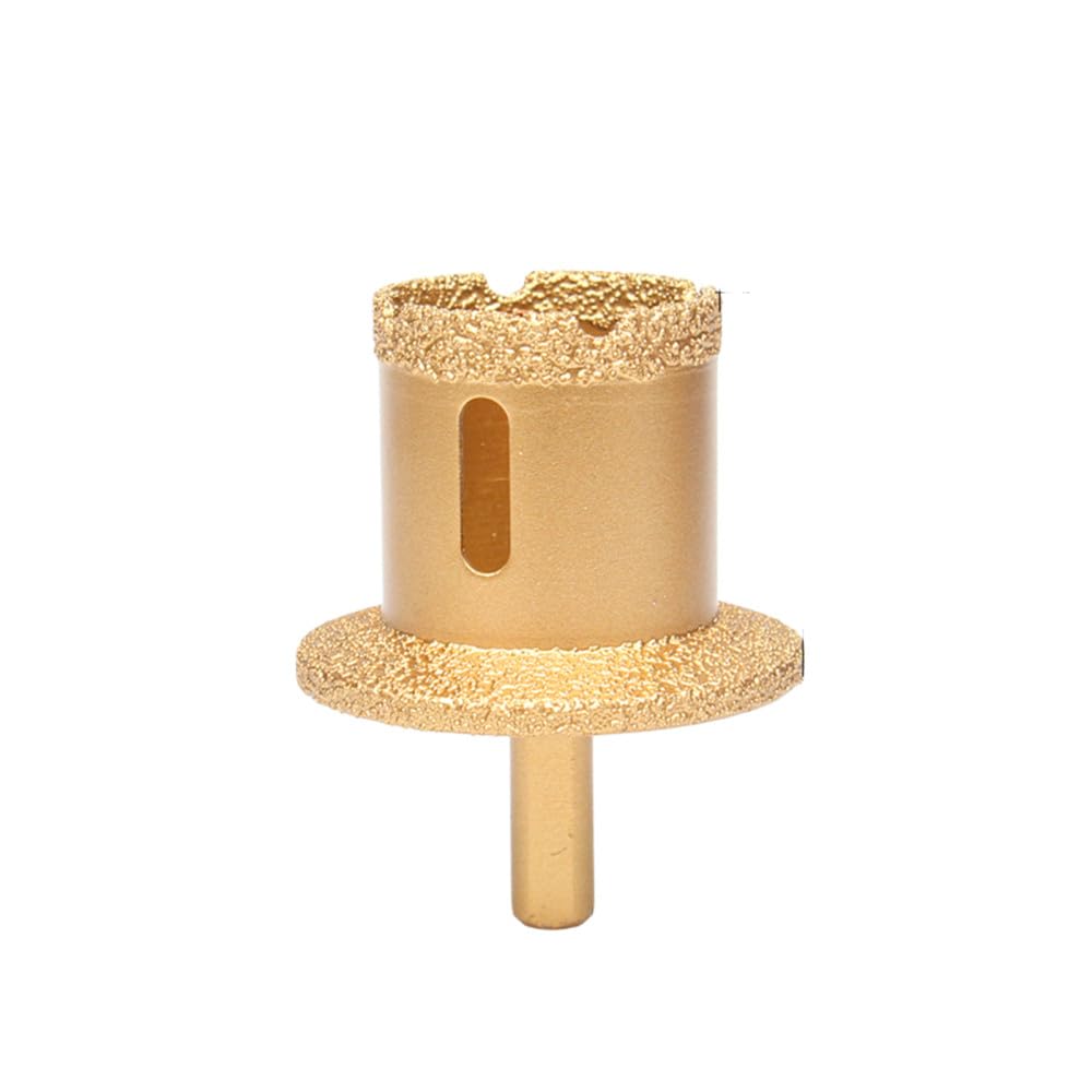 Dimeiyan One Color Diamond Core Hole Cutter, Bit Triangular Handle Brazed For Tile Marble Porcelain Washbasin 35-114Mm(40 60Mm)