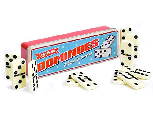 KandyToys Dominoes 28 piezas en caja metálica miniatura 1