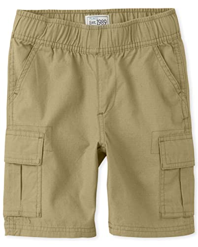 The Children's Place Boys Pull on Cargo Shorts,Flax Single,14