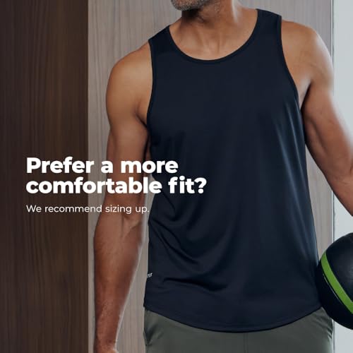 BYLT Performance Drop-Cut Men's Tank Shirt – Athletic Drop Cut Sleeveless Top – Moisture Wicking, Quick-Dry, Tapered Fit2