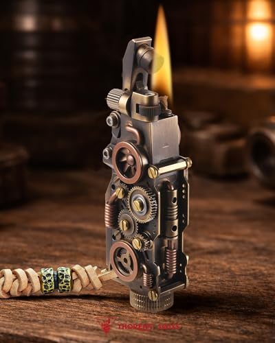 Encendedor THORENS steampunk de latón y queroseno miniatura 3