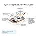 Google review card v3 from eylet | No Subscription, faster NFC Taps and QR code for instant sharing of the Google review link for your business, works with iPhone and Android.