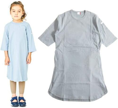 Amazon Co Jp Fov フォブ 90 170cm Plain 7分丈ワンピース ブルーグレー 服 ファッション小物