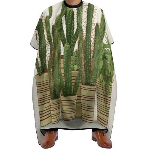 Capa para Corte de Cabello Cactus Tropical 170x144 cm miniatura 1