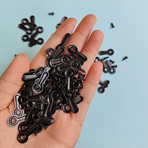 image for ZTEOFO 100 Pieces Metal Picture Frames Turn Button Fasteners with 100 