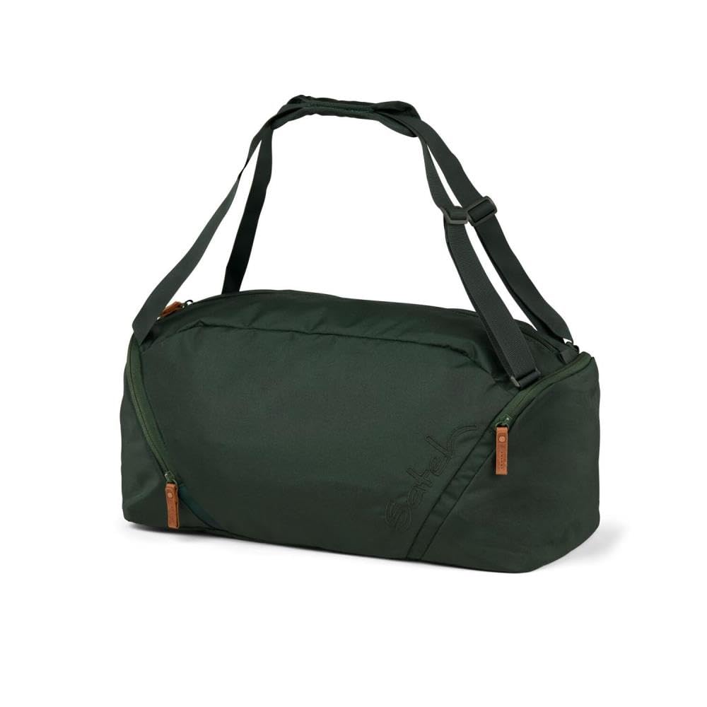 Satch Pack Nordic Black Skandi Edition Schulrucksack Set 3tlg. inkl. Schlamperbox und Sporttasche (Forest Green)