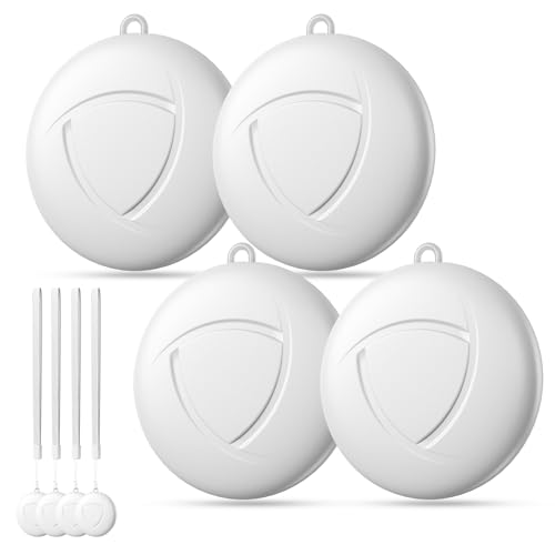 GPS Tracker 4-Pack - Smart Tag Kompatibel mit Apple Wo ist? (iOS NUR), Wasserdichter Gegenstandssucher,Bluetooth-Schlüsselfinder für Geldbörse,Gepäck,Austauschbare Batterie