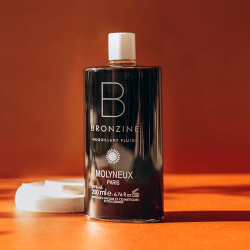 MOLYNEUX Bronzine, Maquillaje fluido para el cuerpo, leche teñida para el cuerpo, autobronceador, fabricado en Francia, 200ml - Imagen 3