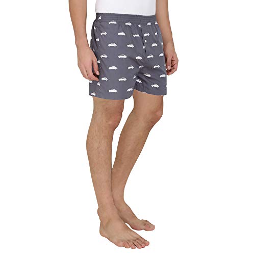 Image of The Cotton Company 100% Cotton Boxer Shorts for Men (Pack of 3) - Bat
