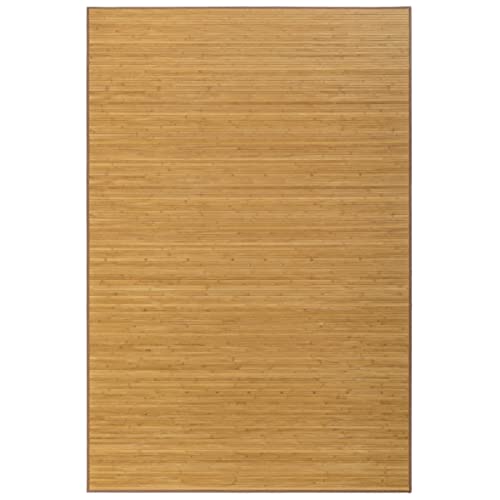 Lolahome Alfombra De Salón O Comedor Oriental Marrón De Bambú De 200 X 300 Cm Sol Naciente, 200X300