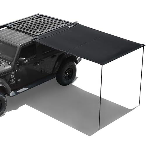 Toldo Lateral Para Coche,Toldo Camper,Parasol Extraíble Para Portaequipajes,Toldo Lateral Retráctil Para Automóvil De PU5000 Mm Con Bolsa De Almacenamiento,Toldo Para Vehículo SUV/camioneta/furgoneta(