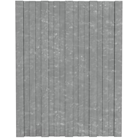 vidaXL 36x Panel para Tejado Plancha Lámina de Techo para Garaje Caseta Placa Cobertizos Establos Casas Móviles Acero Galvanizado Plata 60x45 cm Cover