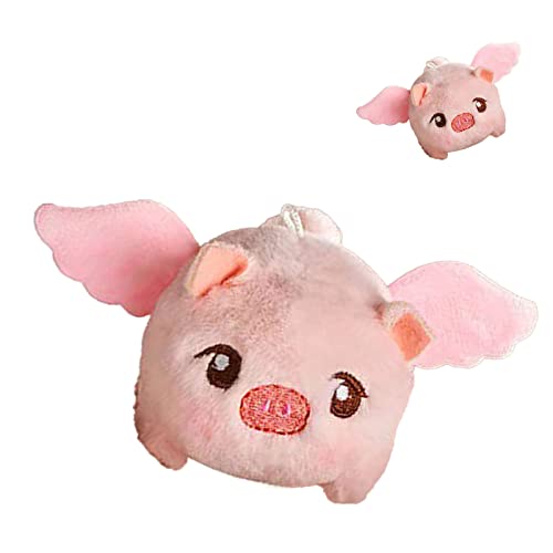 Bewinner Adorable Jouet Cochon Volant avec Queue Qui Remue et Aile Tremblante, Jouet en Peluche...