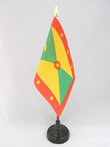 Drapeau de Table Grenade avec Pointe Or, 15cm x 10cm