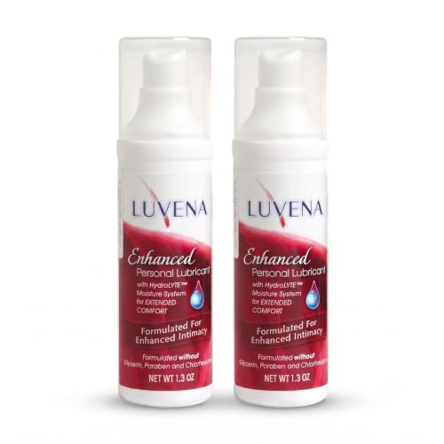 Luvena Water Based Personal Lubricant for Women Menopause Dryness 2 Pack