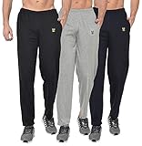Mack JONNEY Cotton Blended Regular Fit Pyjamas for Men (Pack of 3)-D10_NVY_BLK_MLG_0003-L Multicolor | Size: L