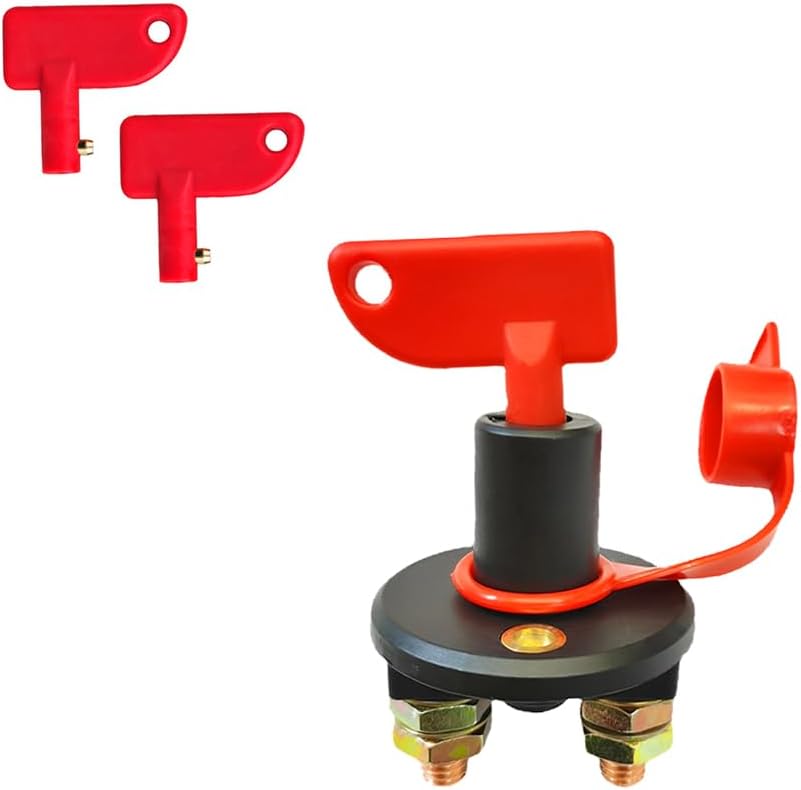 zipelo Battery Disconnect Switch, DC 12V24V 100A Car