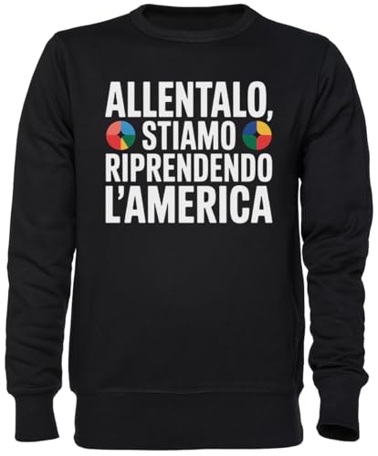 Sweat-shirt Noir Allentalo Stiamo Riprendendo L'america Jersey Unisexe
