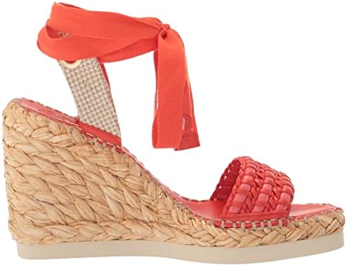 Vince Camuto Women's Brisshel Lace Up Wedge Sandal, Sunset Orange, 6 | Image 5