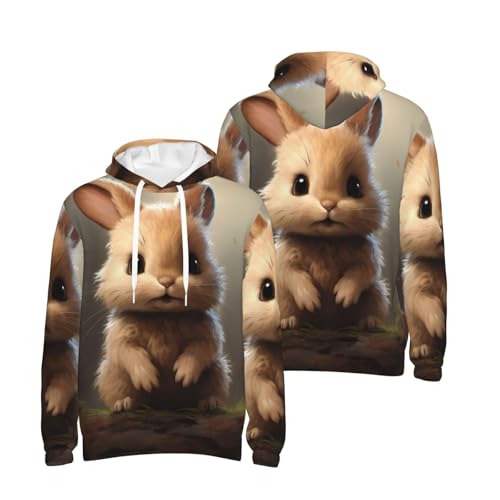 Sweat à capuche lapin homme idéal pour vos trajets décontractés en week-end