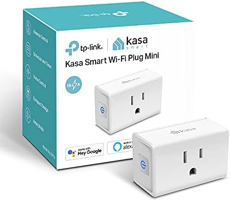Kasa Smart EP10 Plug Ultra Mini 15A, Smart Home Wi-Fi Outlet Works with Alexa, Google Home & IFTTT, No Hub Required, UL Certified, 2.4G WiFi Only, 1-Pack, White