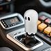 FirFiltr Universal Ghost Gear Shift Knob with 3 Threaded Adapters M8 M10 M12,Fits for Most Vehicles,Spooky Car Accessories Funny Gear Shifter Handle On Halloween (Ghost-White)