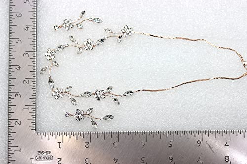 Image of Faship Gorgeous Rhinestone Crystal Floral Necklace Earrings Set