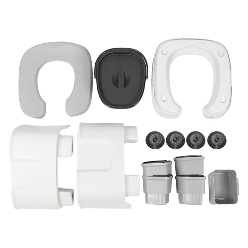 ベッドサイドコモード折りたたみ可能なポータブルトイレ頑丈なロードベアリングスリップ耐性のある高齢の寝室のトイレ椅子 (グレー)