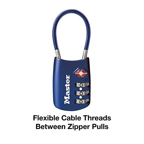 Master Lock Set Your Own Combination Tsa Approved Luggage Lock, 1 Pack, Blue #TOP4