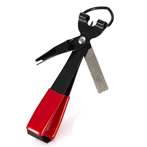 Ferramenta de amarrar, ferramenta multifuncional de aço inoxidável para pesca rápida nó mosca ferram