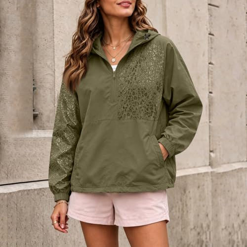 Elneeya Women's Windbreaker Jackets Waterproof Quick Dry Hood Rain Jackets - image 2