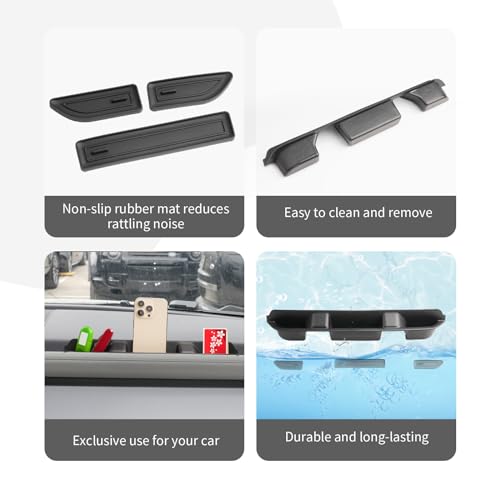 CDEFG for 2020-2023 2024 Defender 130 110 90 Center Console Organizer Tray Compatible with 2024 2020-2024 Defender 130 110 90 Accessories Front Row Passenger Side Dashboard Organizer Storage Box by CDEFG - Used condition - Image 5