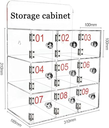 Lockable Acrylic Phone Storage Locker - Secure Device Management for Schools, Offices & Workplaces, Durable Organizer for Phones & Tablets, Ideal for Classrooms & Work Environments