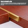 Kunovo Solid Brass Threshold Transition Strips, Flooring Gap Filler Strips for Wood/Tiles/Laminate/Marble, Simple Installation Doorways Divider Strip (Color : 0.5cm x 1.5cm (0.2 x 5/8))