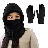 Cordon de remorquage réglable: le thermique Balaclava chapeau peut être ajusté à la demande et serré, porté fermement et sans déplacement, adapté aux scènes de moto, de vélo, etc.