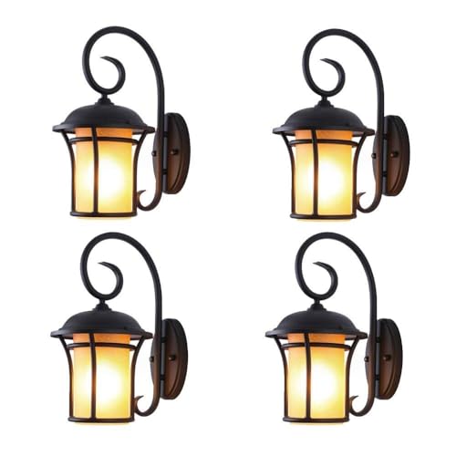Luminaires d'éclairage extérieur haut de gamme style lanterne ancienne pour hôtel et villa