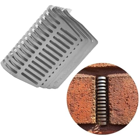 40PCS (The Correct Original RID-O-MICE) Stainless Steel Brick Weep Hole Covers for Brick Walls，2.75" Can Be Cut or Stacked to Fill Different Size Weep Holes. Cover