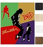 AMERICAN LUXURY GIFTS 80s Music Wall Art Print – Iconic King of Pop Wall Art Decor for Home, Office, Studio, or Living Room – Unframed 8x10 Album Cover Poster