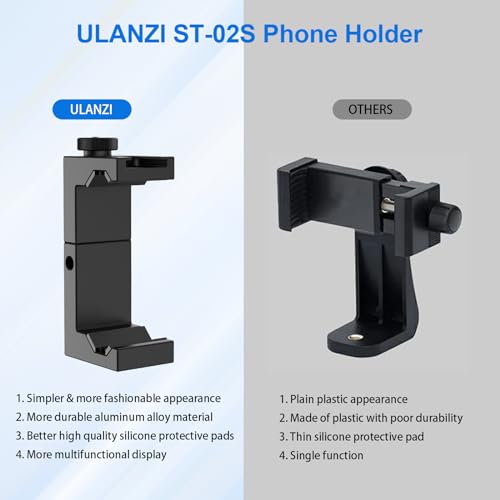 SUPORTE ULANZI ST-02S PARA TRIPE DE METAL PARA SMARTPHONE