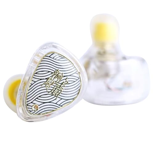 Image of TANGZU Wan'er S.G II in Ear Monitor, Gaming IEM Earphones, HiFi Wired Earphones with 10mm Single Dynamic Driver PET Diaphragm, 0.78mm 2-Pin Tangle-Free Detachable Cable (White, Type C with Mic)
