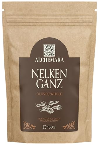 Clavos de Olor Entero Alchemara (150g) – Clavo de Olor – Especias Suavemente Secadas Ideales para Cocinar – Especias Aromáticas