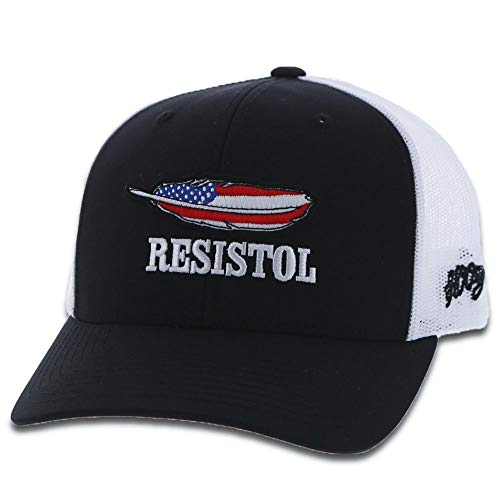 HOOEY Resistol Adjustable Snapback Hat (Black/White)