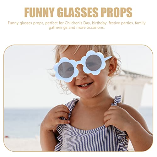CLISPEED 6Pcs Flower Sunglasses for Adorable Mixed Color Sunglasses Lightweight UV Protection for Boys for Parties and Celebrations4