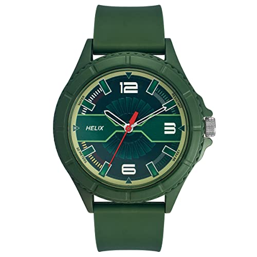 Helix Analog Green Dial Men’s Watch – TW033HG18